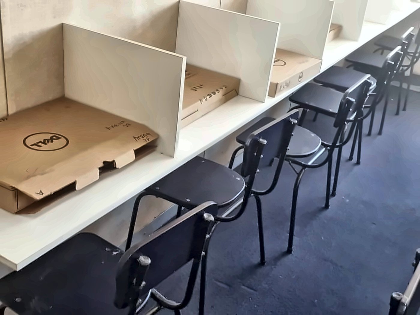 Study carrels in the Southlea computer laboratory